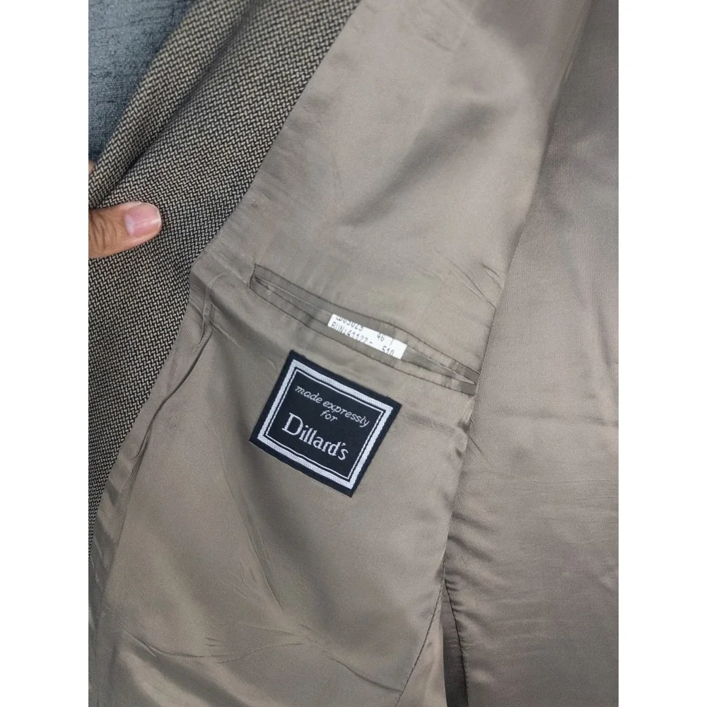 VTG Ralph Lauren Blazer Mens 46T Brown Business Academia 3‎ Button 100% Wool
